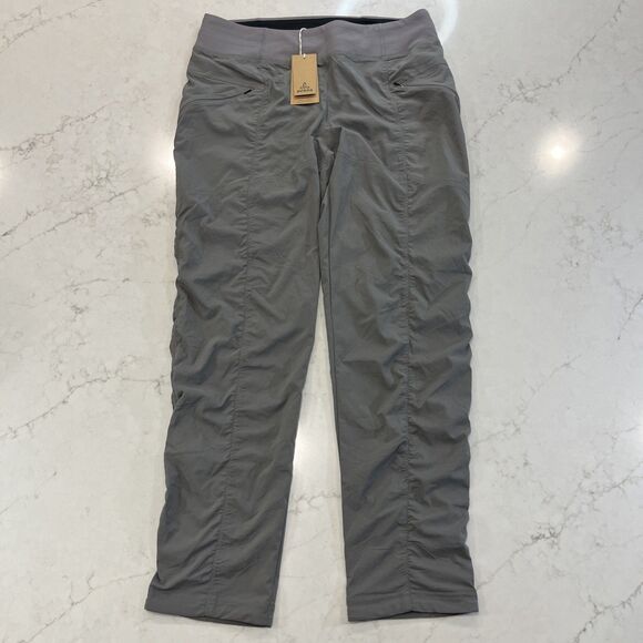 Prana NEW Koen Pant Gray Large x 30" Hiking Outdoor Pull On Stretch Zip Pockets - Picture 6 of 16